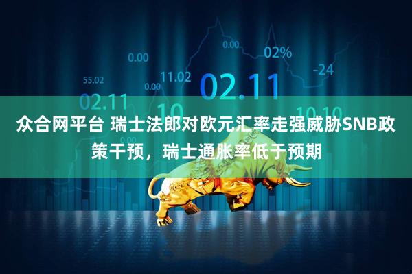 众合网平台 瑞士法郎对欧元汇率走强威胁SNB政策干预，瑞士通胀率低于预期